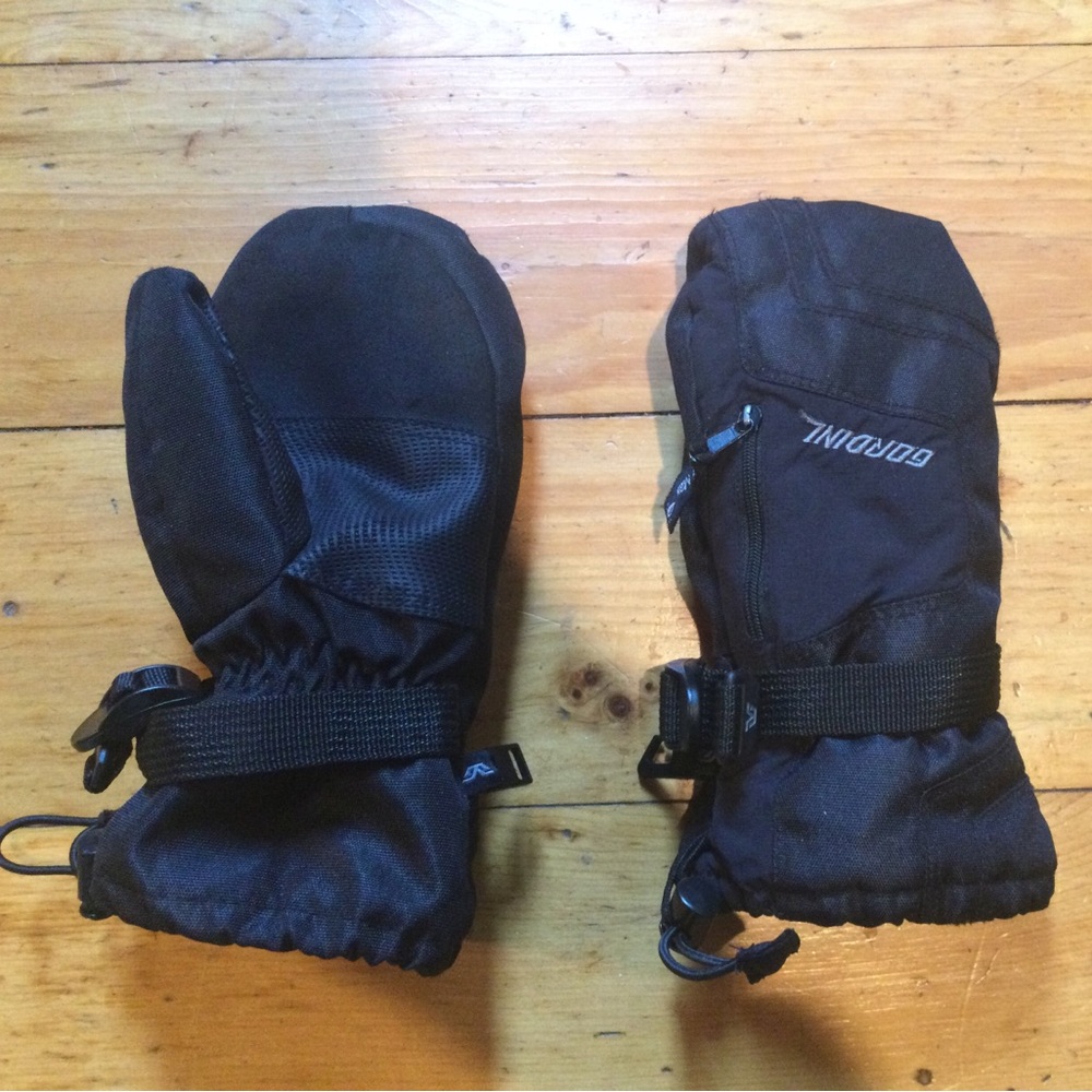 Gordini Black Mittens Jr Large